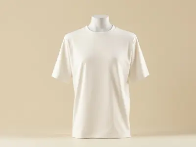 Camiseta off-white de algodão